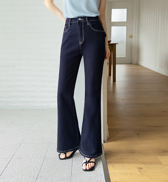 Slimline Non-fade Bootcut Jeans (Short/ Long)