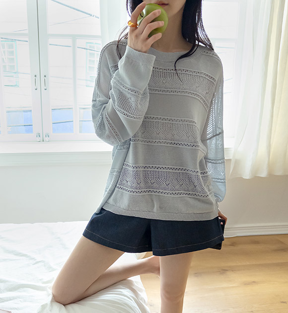 Raven Loose-fit Punched Knitwear