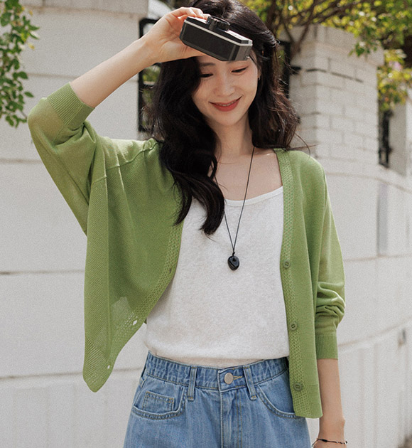 Breezy Cooling Stingray-fit Cardigan