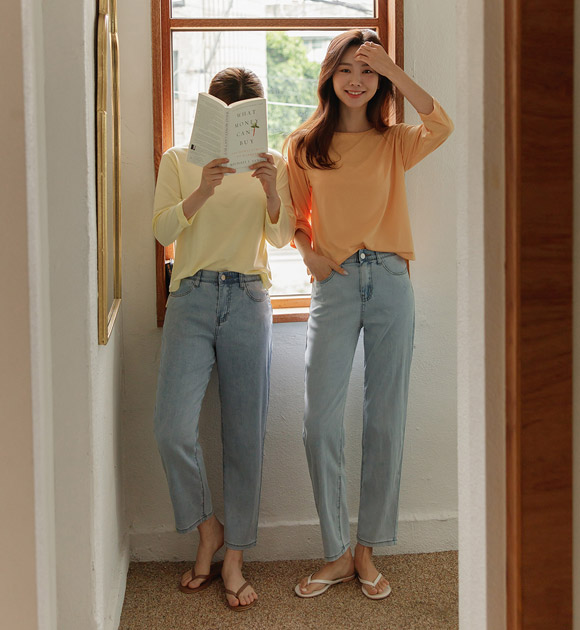 [❄️Baggy Fit/Reopened] Ultra-light Tencel Summer Baggy Jeans (Short/Basic/Long)