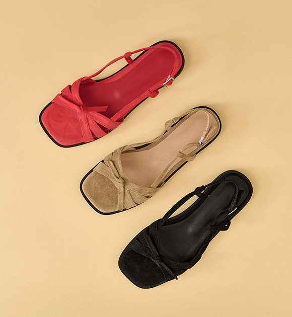 Tiny Ribbon Strap Sandals