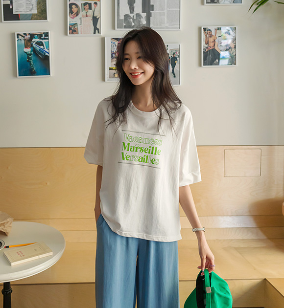 Merceille Seersucker Color-block Short-sleeved Shirt