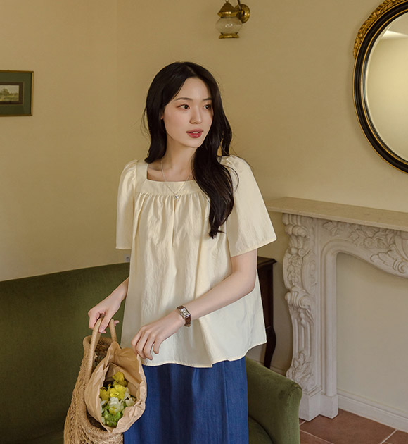 Verso Square Neck Blouse