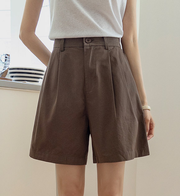 Comfort-Fit Back-Banding Half Pants (Belt Set)