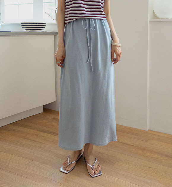 Terry Cotton String Easy Skirt