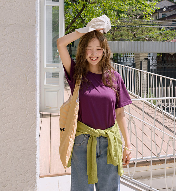 Peach Stripe Eco Bag