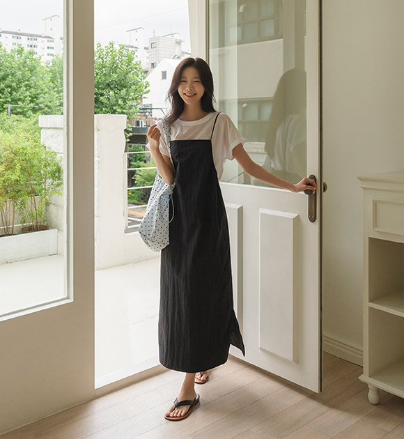 Shoulder String Rustling Cool Strap Dress