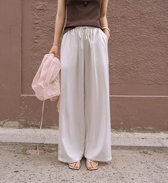 Ice Cool Wide Full-Banding Pants (Short/Long)
