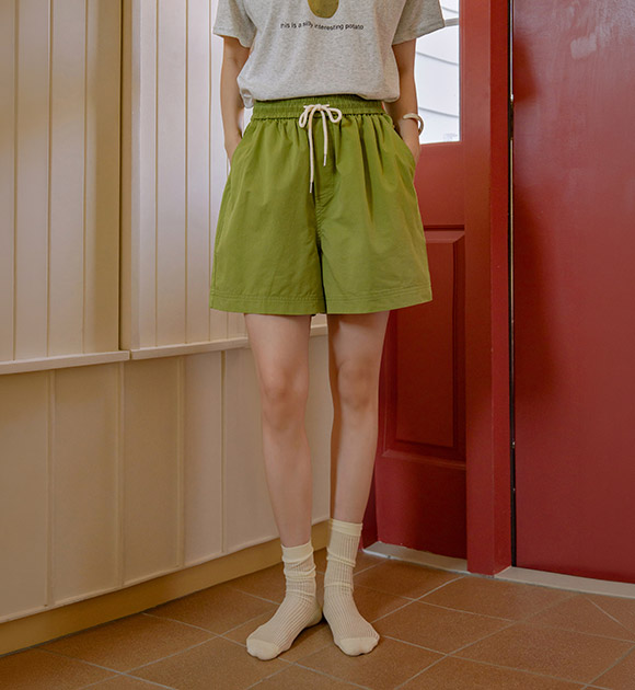 Pauline Comfortable Summer Elastic Waist Shorts