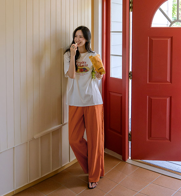 Fruit Graphic Loose-Fit Tee