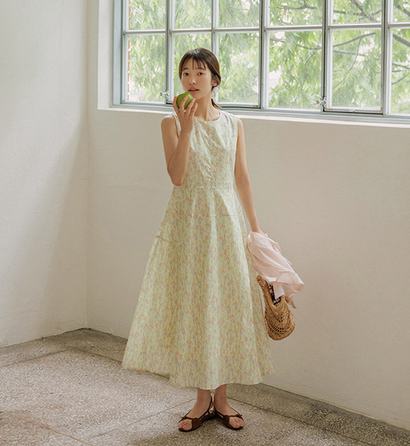 Amelie Small Floral Flare Dress