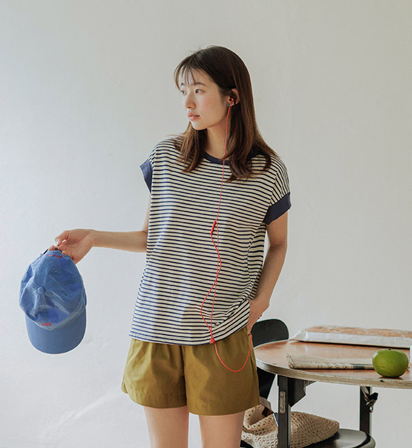 Salty Striped Boxy Tank Top