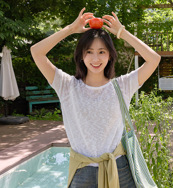 Cool Summer Slub Round Knitwear