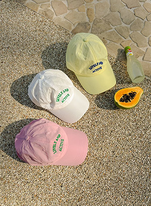 Water-resistant Lettered ball cap