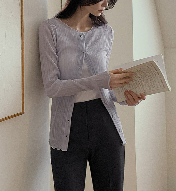 Riel Pleats Cardigan