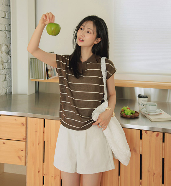 Breezy Loose Fit Cap Sleeve Knitwear