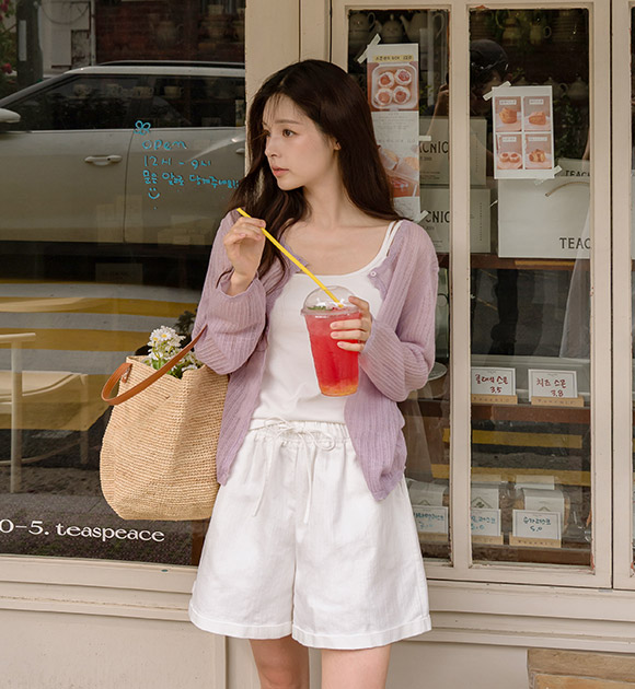 Summers Stretch Roll-Up Waistband Shorts