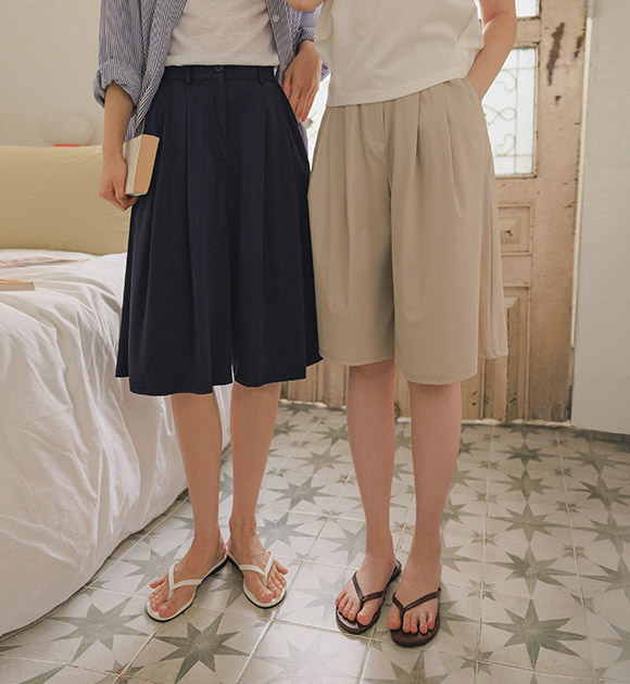 Cold Ice Cool Back-Banding Half Slacks