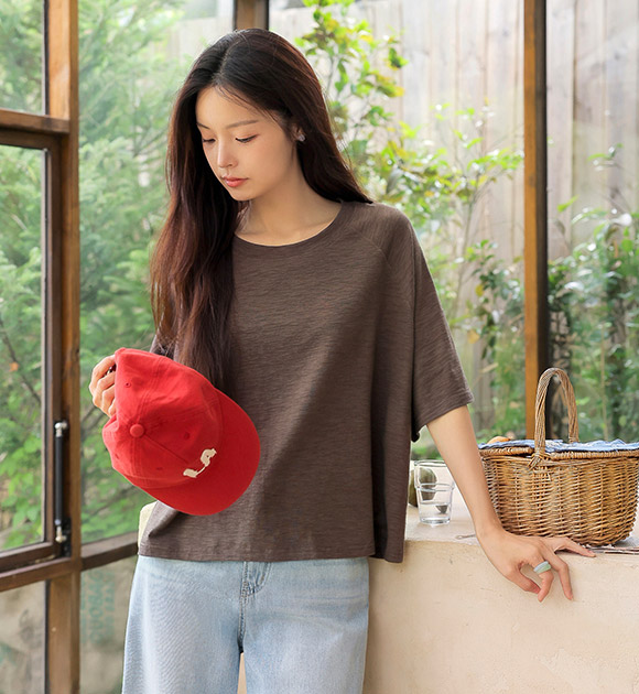 Fresh Slub Modal 3/4 Sleeve T-Shirt