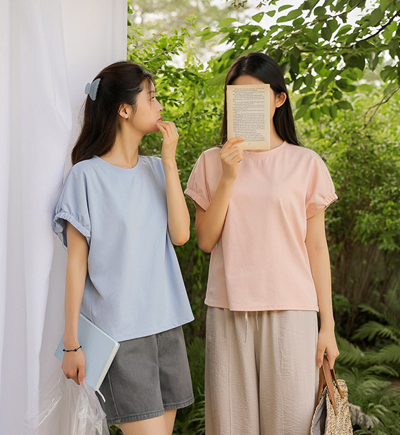 Lumi Banded Sleeve Relaxed-Fit T-Shirt