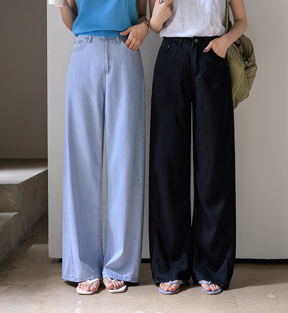 Cool Trendy Side-Seam Wide-Leg Jeans (Short/Long)