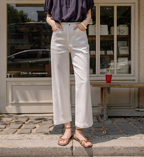 Stretchy Cropped Ankle Pants