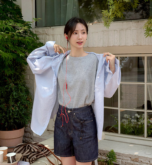 Rain Seersucker Hooded Shirt Outerwear