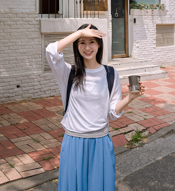 Morning Back-Label Sheer T-Shirt