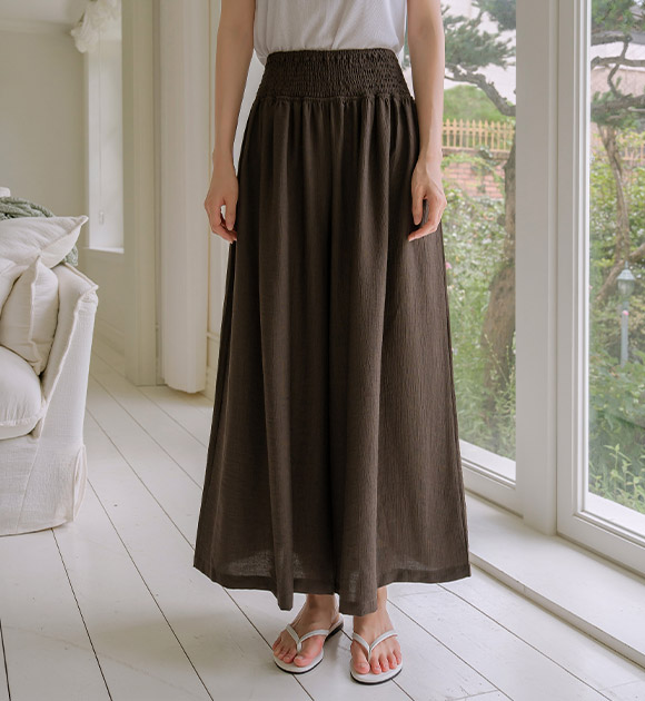 Genery wide banded Flowy skirt-pants