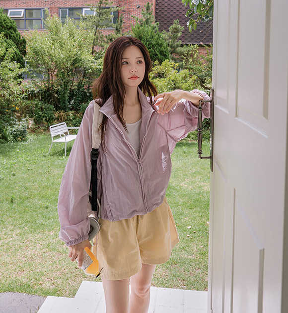 Oakle Piping Line Windbreaker Jacket