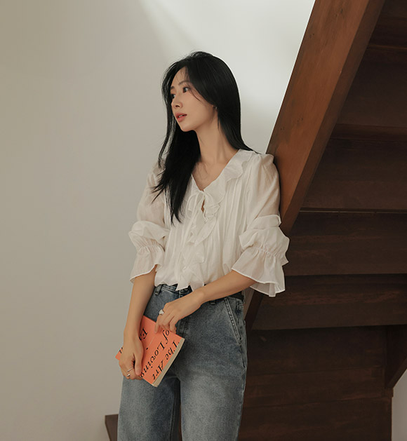 Feminine Frill Blouse