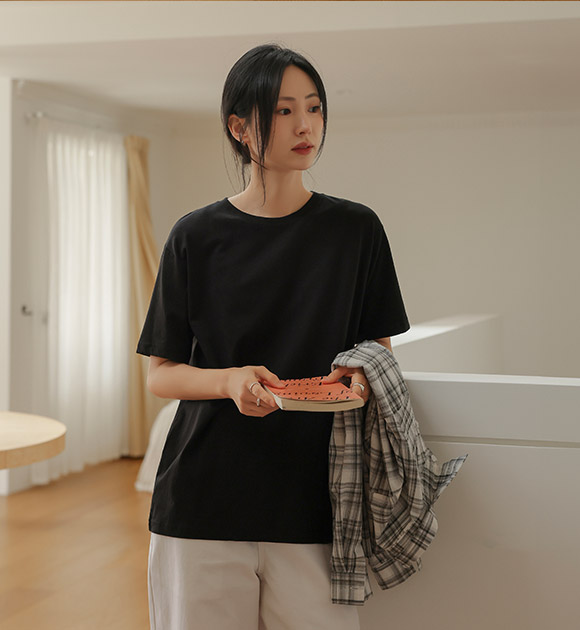 Soft Modal Spandex Short-Sleeved Shirt