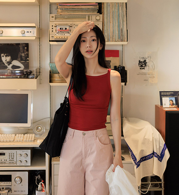 Mild Boat Neck Daily Tank Top