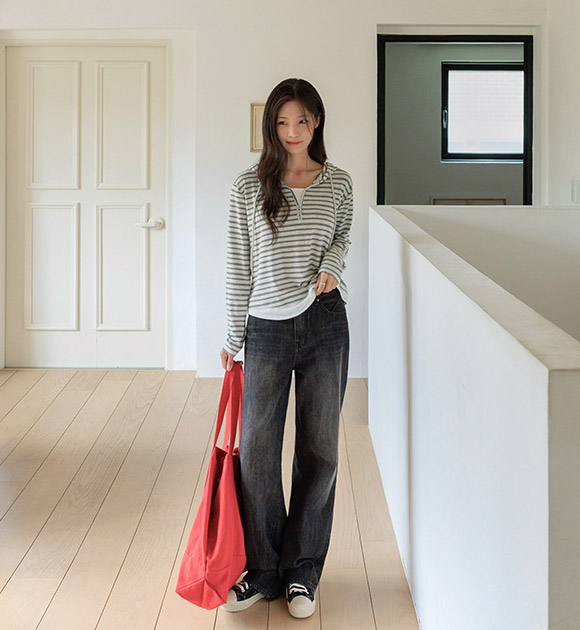 Breeze Striped Hooded Tee