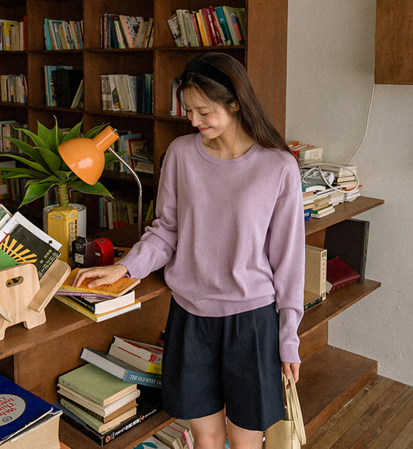 Cool Light Basic Knitwear(Round/V-necked)