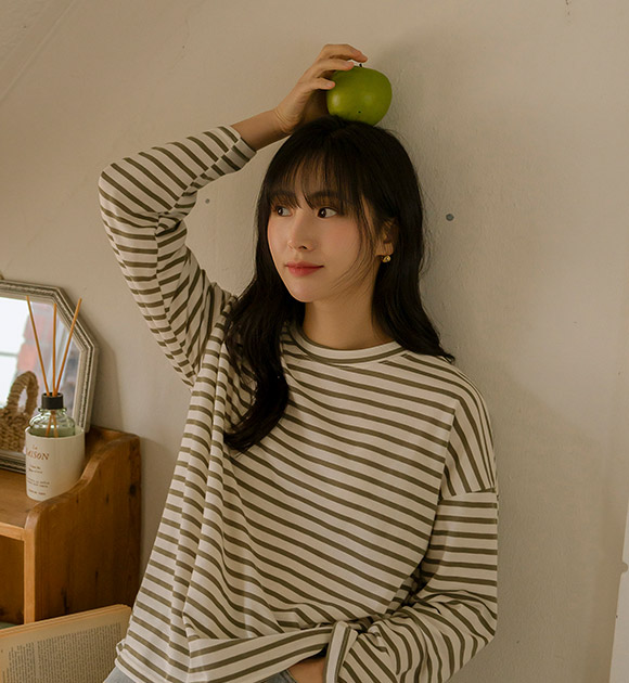 1+1 Color Pop Striped T-shirt