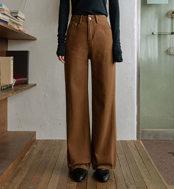 Cover Wide Side-Seam Cotton Pants (Short/Long)