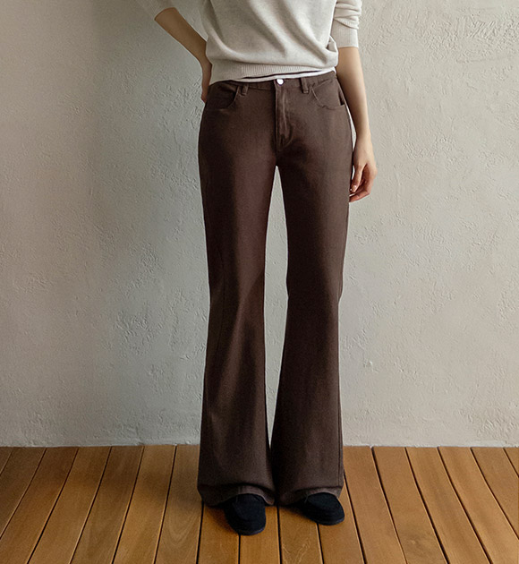 Figure-Flattering Seam Bootcut Pants (Short/Basic/Long)