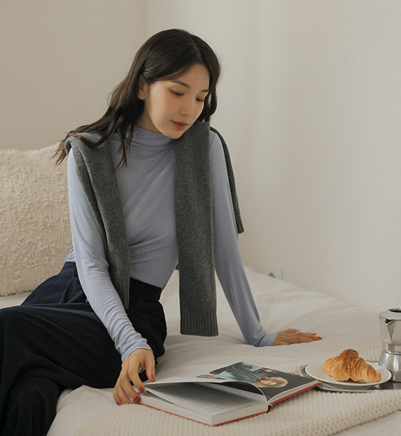 Cotton Candy Inner Turtleneck Top