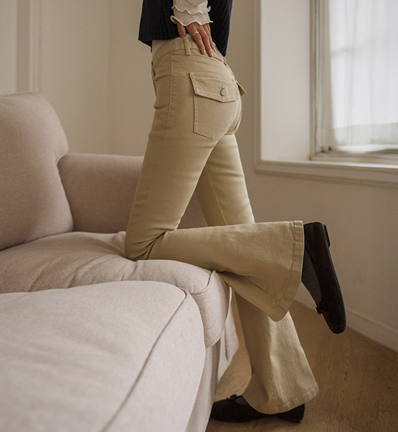 Hip-Dip Smoothing Bootcut Pants (Short /Basic /Long)
