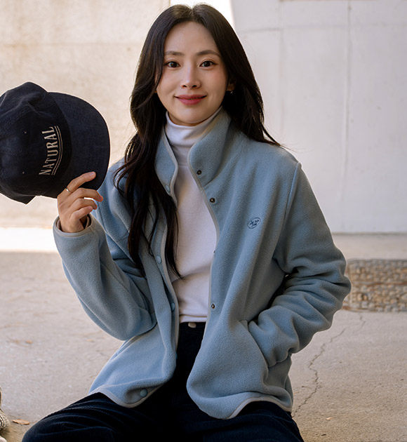 [JUST BETTER] Moreworm Fleece Better Embroidery Outerwear