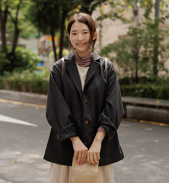 [JUST BETTER] Low-fit three-button jacket
