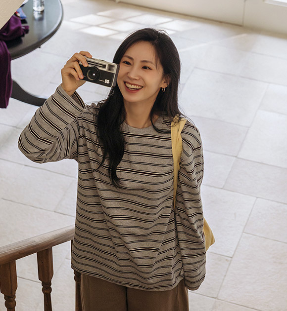 Ravin Color-Stripe Long-Sleeve Tee