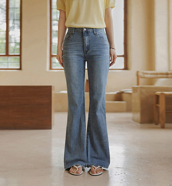 [❄️Summer Office Look/Cool Fabric] Cool Summer Hip Volume Slim Bootcut Jeans (Short/Basic/Long)