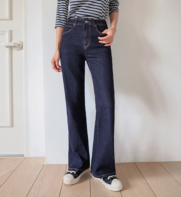 Non-Fade Bootcut Jeans (Basic/Long)
