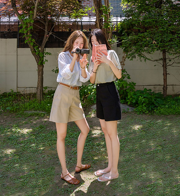 Silk-like Lyocell Shorts (Short/Basic)