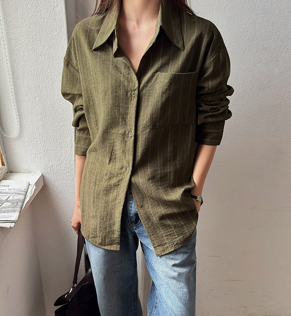 Dio Striped Boxy Shirt