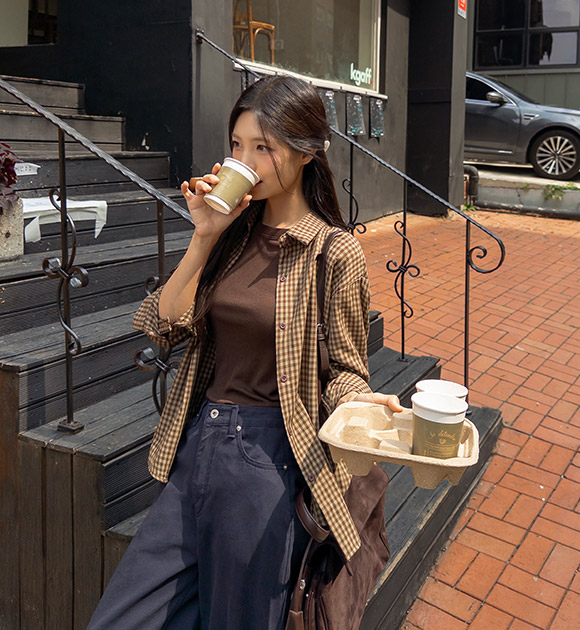 Hazel Gingham Check Shirt