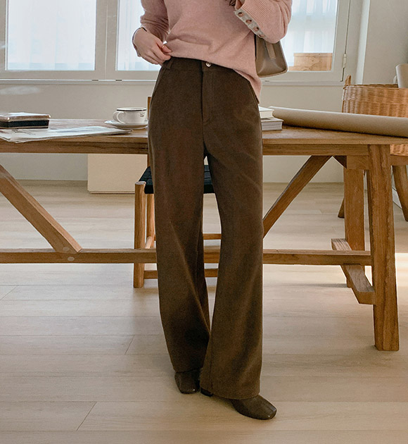 Delvon Corduroy Wide Pants