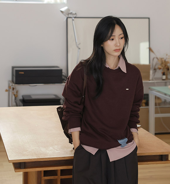 Mini Pendant Relaxed-Fit Sweatshirt